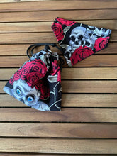 Load image into Gallery viewer, Skulls and roses treat bag
