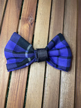 Load image into Gallery viewer, Thistle do nicely Purple tartan bow tie
