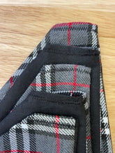Load image into Gallery viewer, Furberry grey tartan pet bandana
