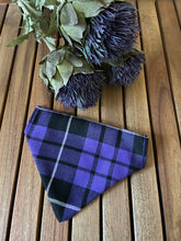 Load image into Gallery viewer, Thistle do nicely Purple Tartan pet bandana

