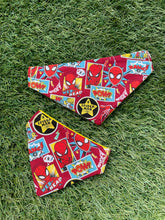 Load image into Gallery viewer, Spider Man Themed Pet Bandanas in Red
