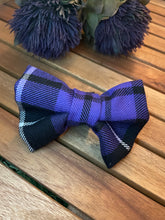 Load image into Gallery viewer, Thistle do nicely Purple tartan bow tie
